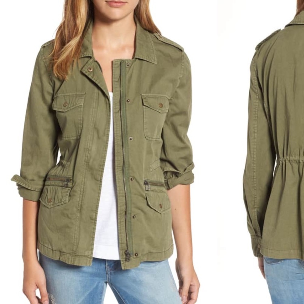 Lily Aldridge for Velvet Spencer Army Jacket
